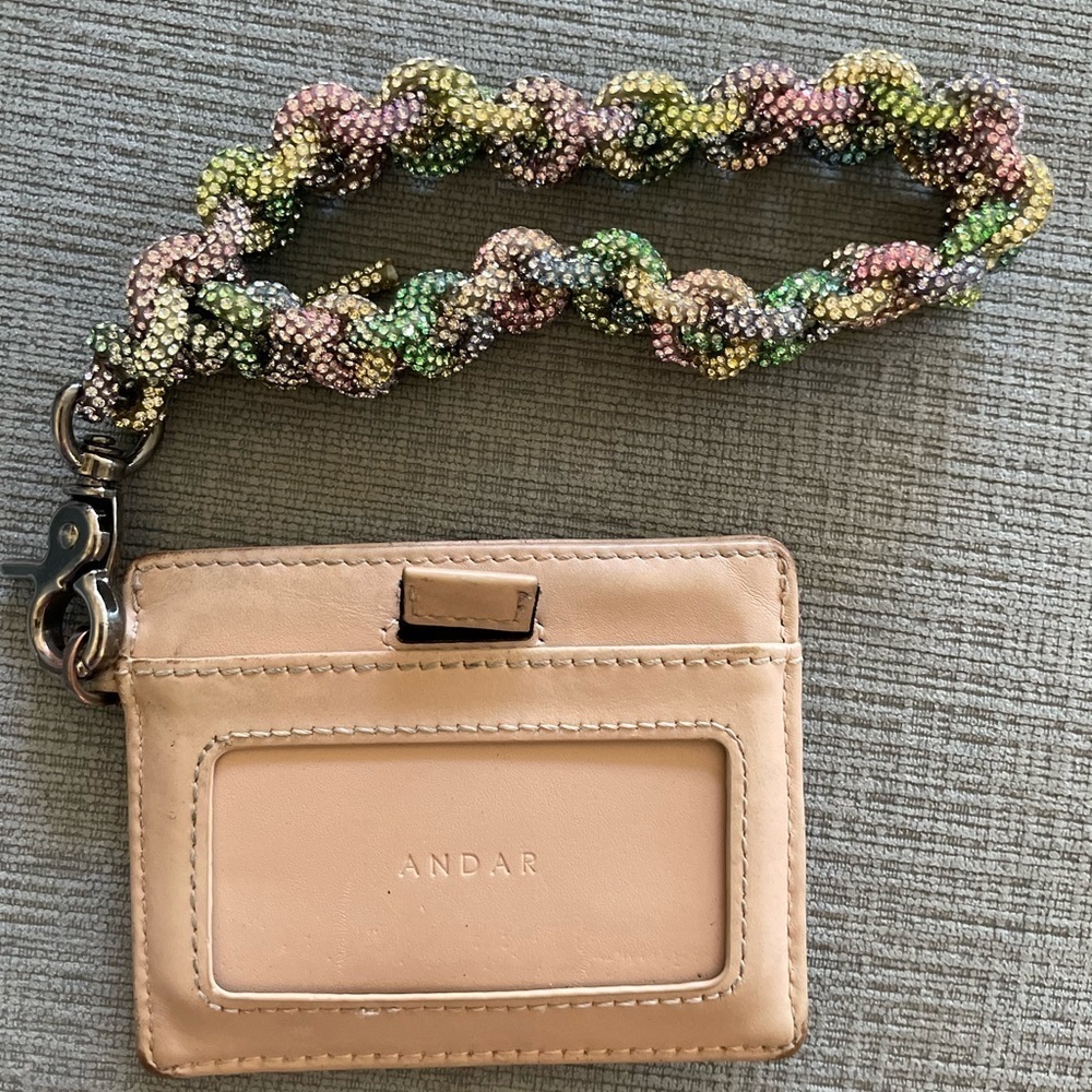 Handmade Rainbow Crystal Rhinestone Wristlet Keychain – Removable & Sparkly-New - Picture 4 of 8